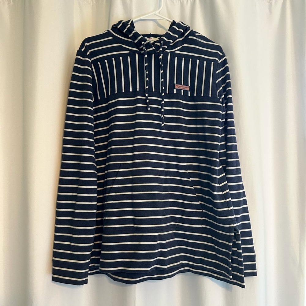 Vineyard Vines Relaxed Hoodie Shep Shirt - Deep Bay Heather